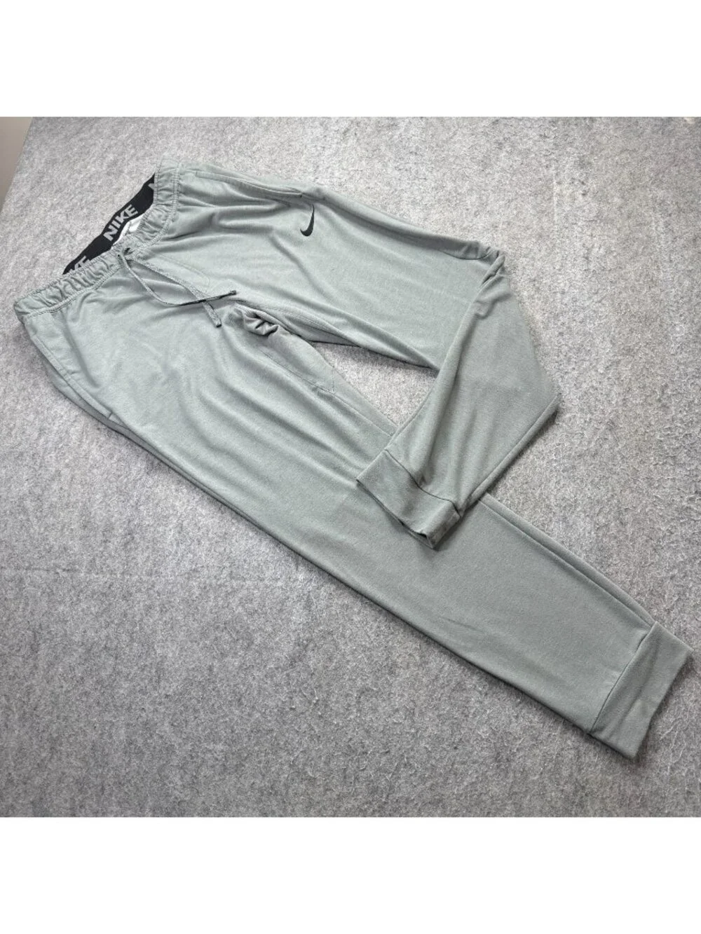 Nike Touch Fleece Training Pants Men L Gray Tapered 32